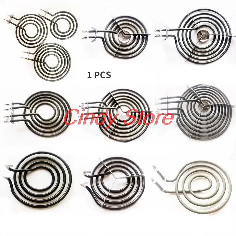 Edelstahl-Moskitospiralen-Heizelement mit 3-7 Ringen für Heißluftfritteuse, elektrische Trockenheizplatte, Spiral-Elektroheizungstube