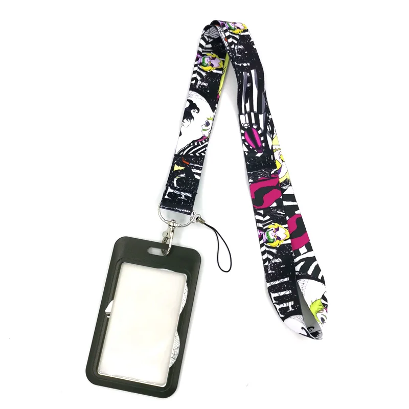 تيم بيرتون فيلم الأفعى الحبل بطاقة الائتمان معرف حامل حقيبة الطالب النساء غطاء بطاقة السفر شارة سيارة المفاتيح الزينة