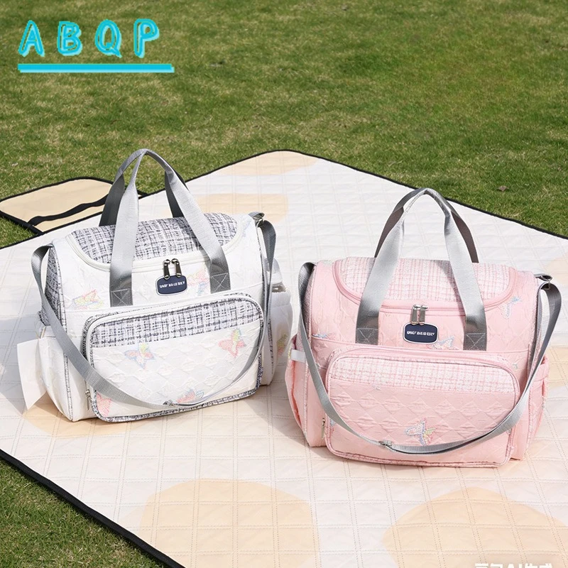 New Diaper Bag Handbag Large Capacity 2-piece Set Baby Diaper Bag Handbag Lightweight Outing Baby Products Storage Bag