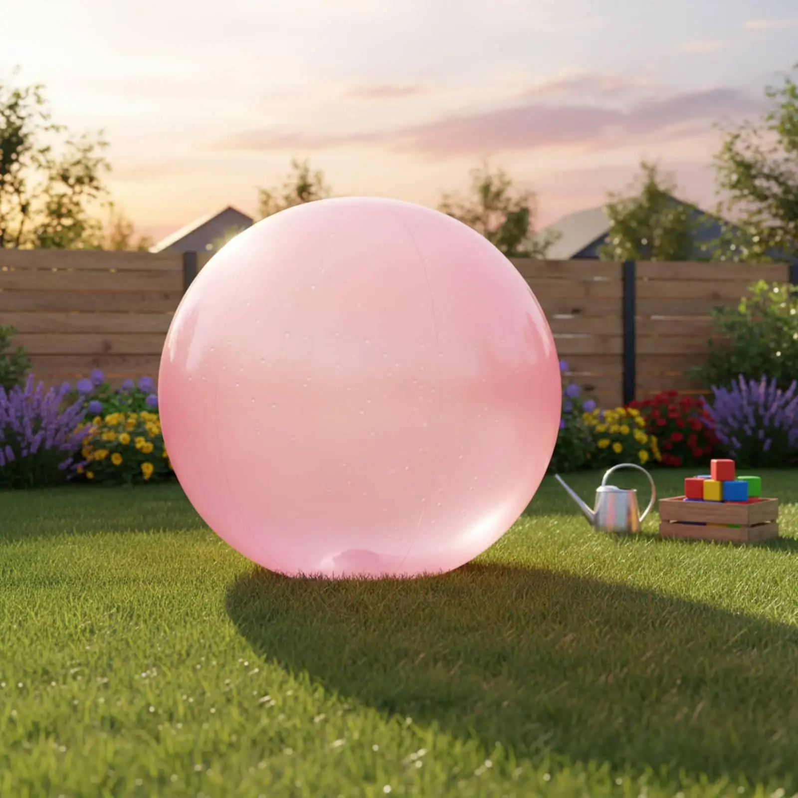 Outdoor Inflatable Pool Toy Latex Bouncy Water Ball for Kids Flexible Balloon Play Garden Party Beach Summer Activities