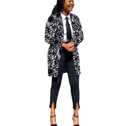 African Fashion Women's Blazer Colorful Print Long Suit Jackets For Office Lady Over Size S-6XL