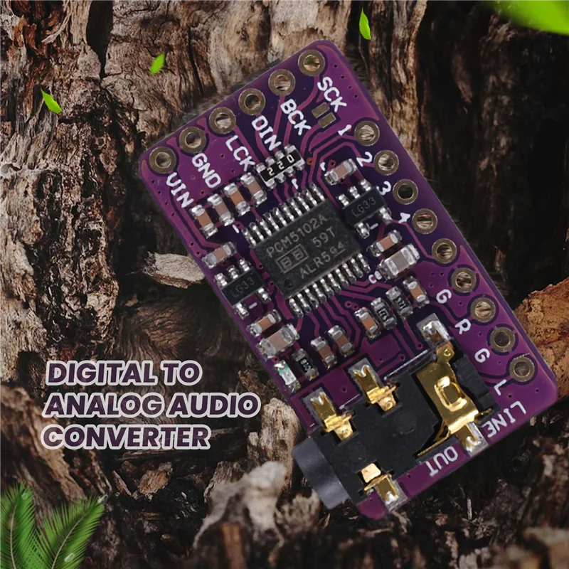 

PCM5102 I2S IIS Digital Audio DAC Decoder Module Stereo DAC Digital-To-Analog Converter Voice Module for Raspberry Pi YDH