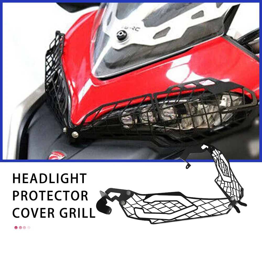 

For Ducati MULTISTRADA 1200 ENDURO 2016-2017-2018 Motorcycle Headlight Guard Grille Cover Protection Modification