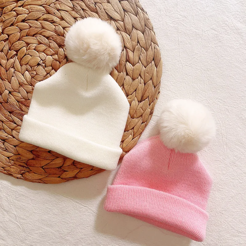 Autumn Winter Crochet Baby Hat Girls Boys Cap Kids Beanie Infant Hat New Children Baby Cap Child Cap