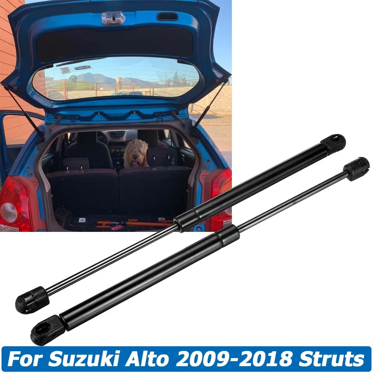 

2Pcs Rear Trunk Tailgate Lift Support Gas Struts Spring Support Rod Shock Lifter For Suzuki Alto 2009-2018 Car Accessories