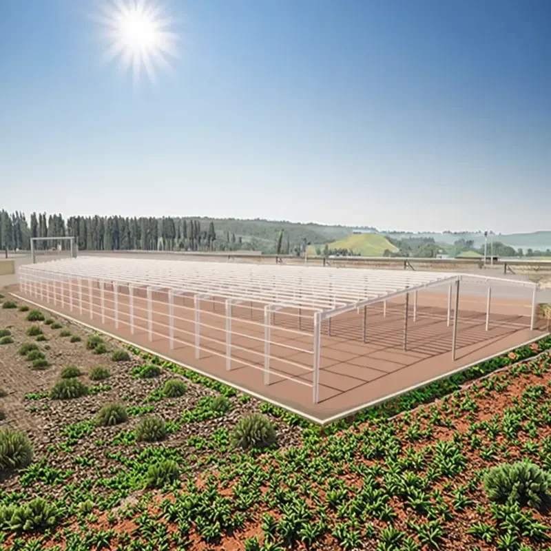 Modern Prefab Pig Farm House Easy Install Steel Structure Durable Livestock Shelter for Efficient Pig Raising