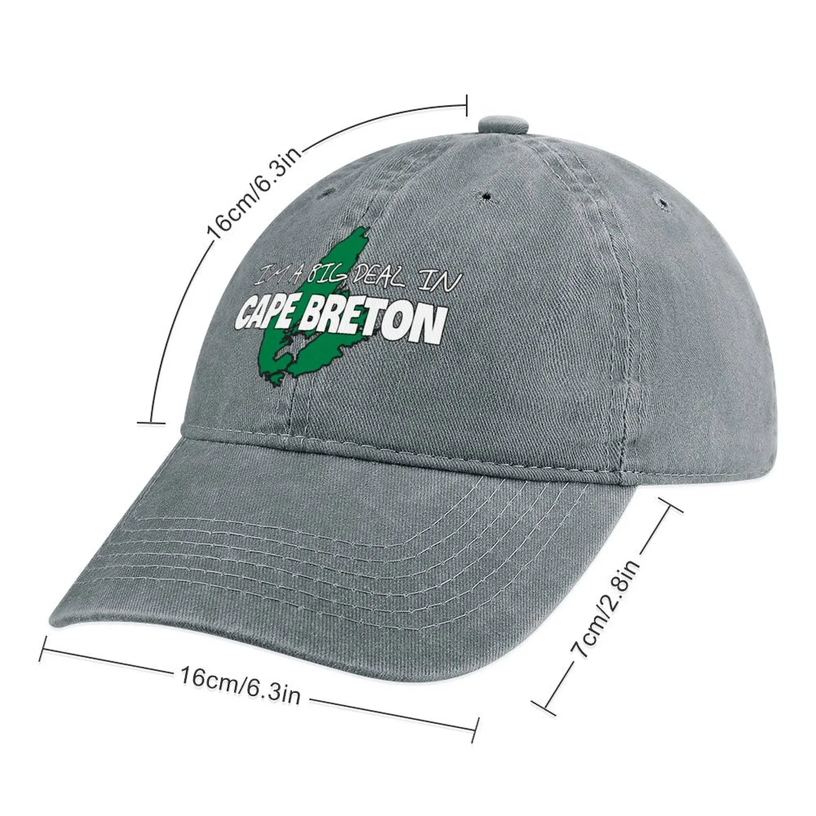 Bold I'm a Big Deal in Cape Breton Design for People who Love Cape Breton Cowboy Hat party hats Hat Beach Ladies Hat Men'S