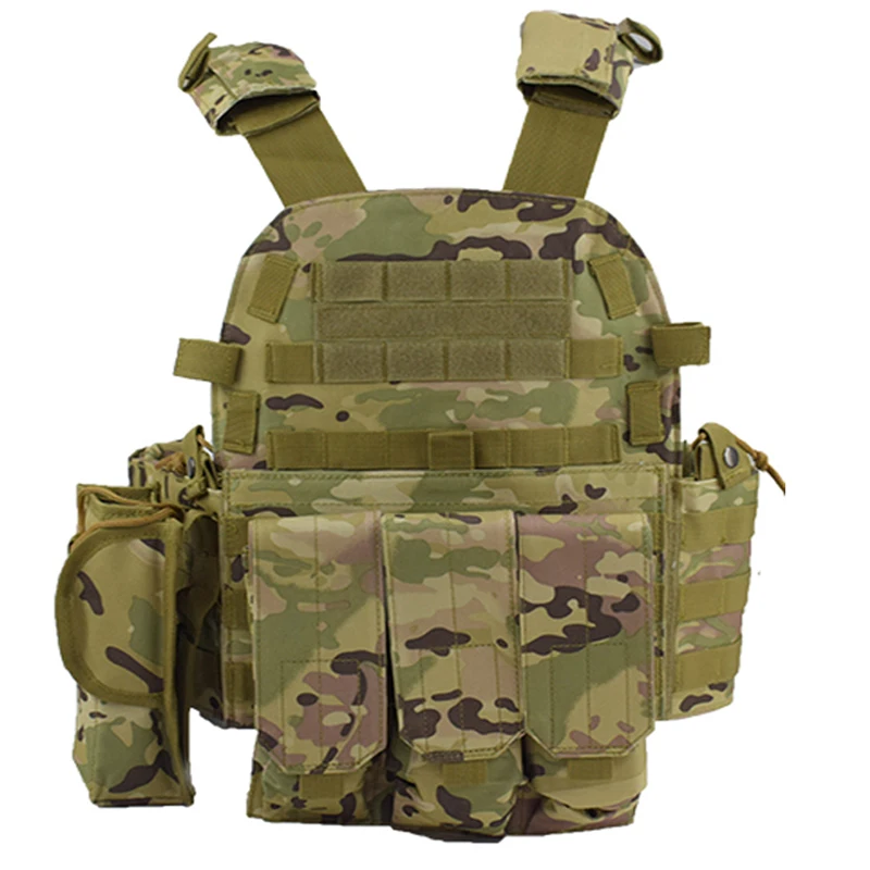 6094 Tactical Vest Molle System Hunting Body Armor Plate Carrier Vest Paintball Airsoft Shooting Vest