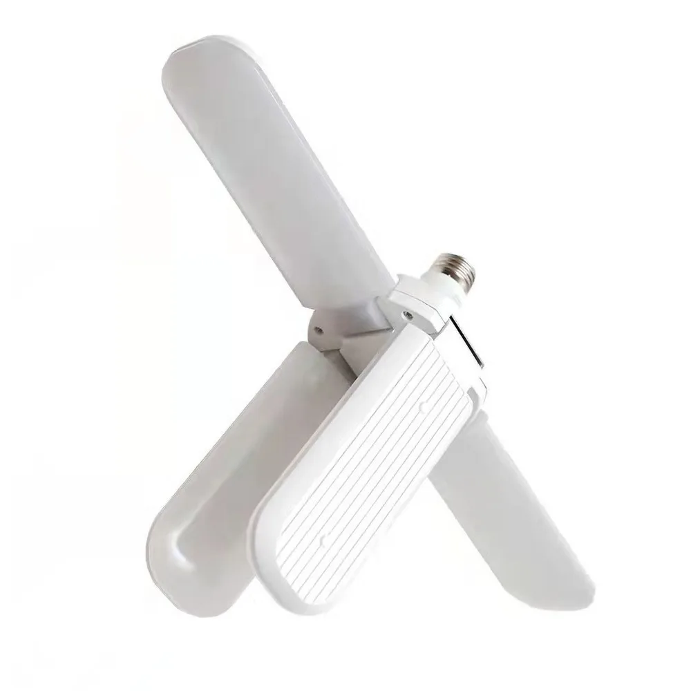 High Brightness 4 Blades Design LED Bulb 85-265V 60W LED Garage Light White Light 6500K Deformable LED Light Utility Room