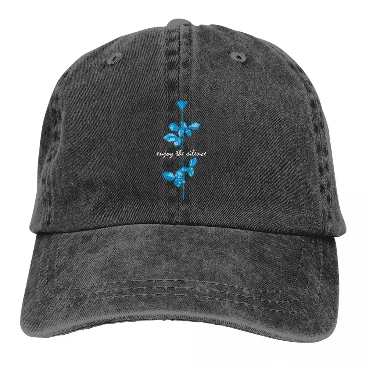 Enjoy The Silence Blue Depeche Cool Mode Baseball Cap Vintage Distressed Washed Snapback Hat Men Women Outdoor Workouts Caps Hat