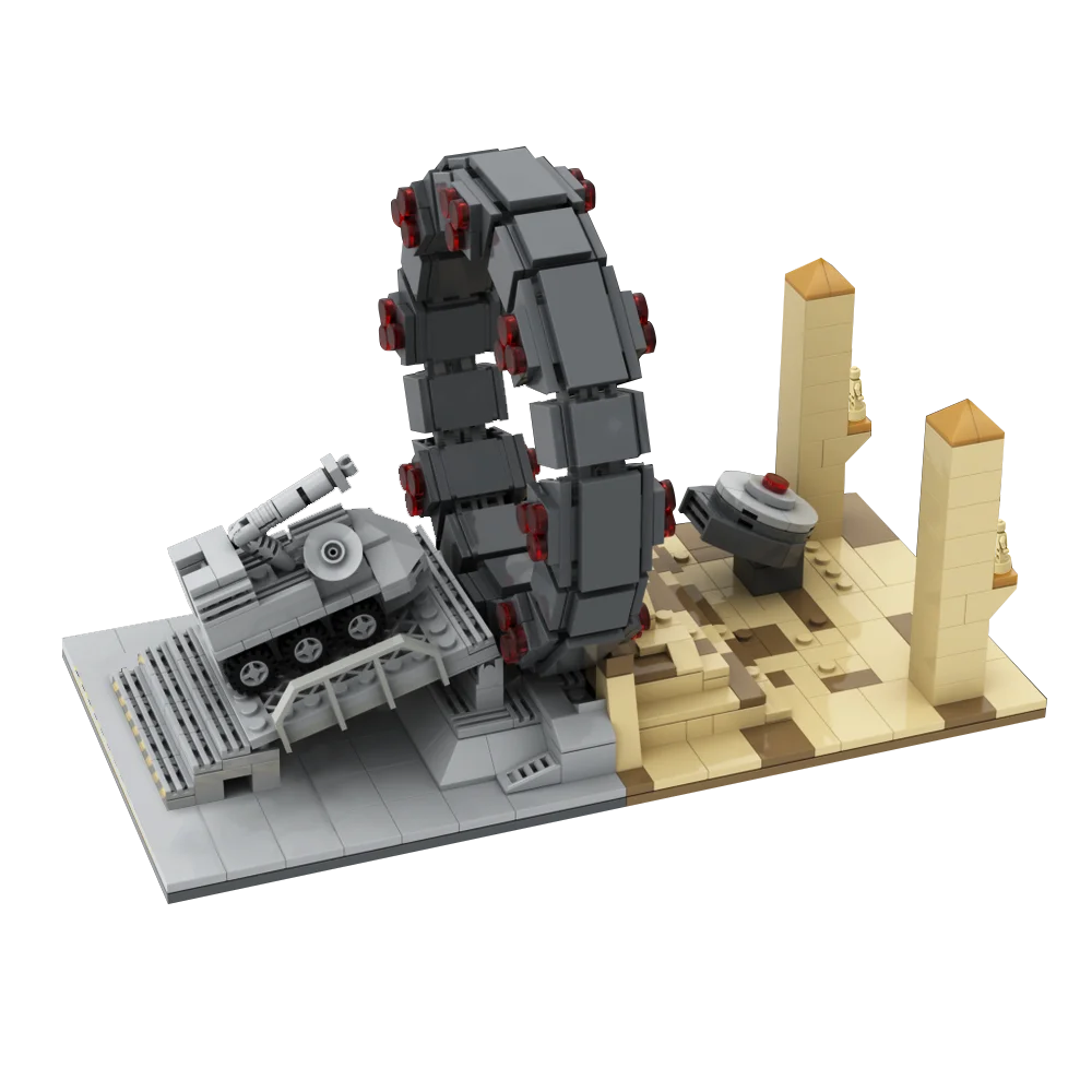 Gobricks MOC sc-fi 映画スターゲイトコマンド宇宙旅行宇宙船ビルディングブロック DIY モデルレンガ知育玩具キッズギフト