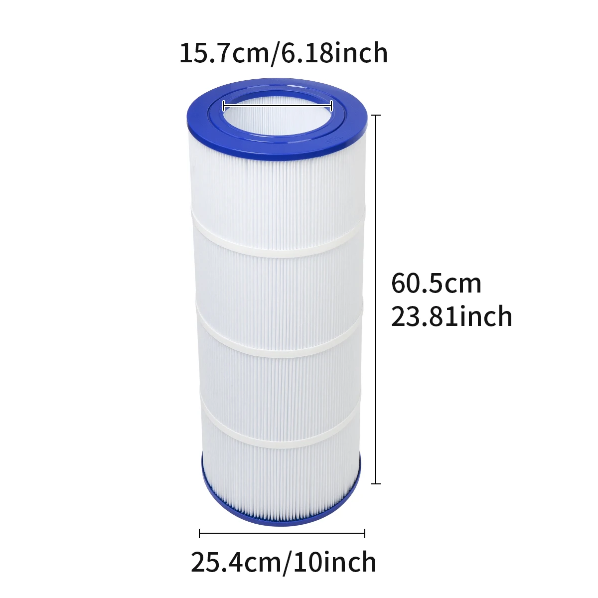 

1 Pc,PLF100A Pool Filter Compatible with Unicel C-9410, Filbur FC-0686, Pentair Pool Filter R173215,CC100 Pool Filter Cartridge
