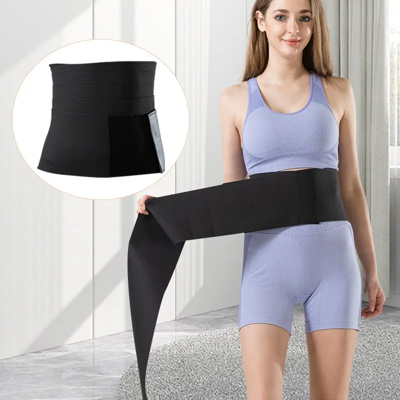 

Эластичный пояс для тренировки талии, фитнес, послеродовая йога, регулируемая обертка для коррекции фигуры для женщин