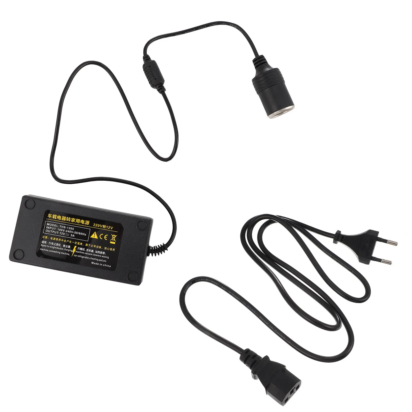 

1Pcs Vehicle Power Converter 220V to 12V Portable Car Power Adapter Compact Design on-Board Electric Appliance Equipment