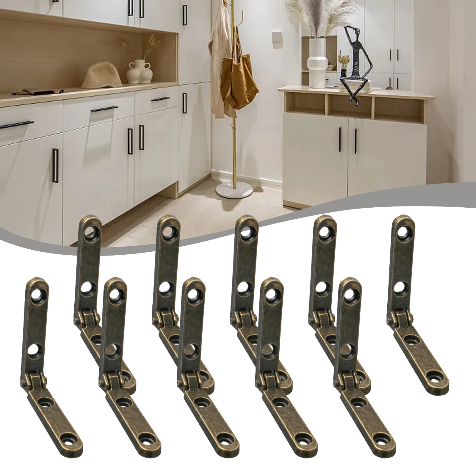 가구 경첩 리프 경첩 작은 리프 경첩 경첩 아연 합금 경첩 10pcs 쉬운 설치 노력 절약 아연 합금