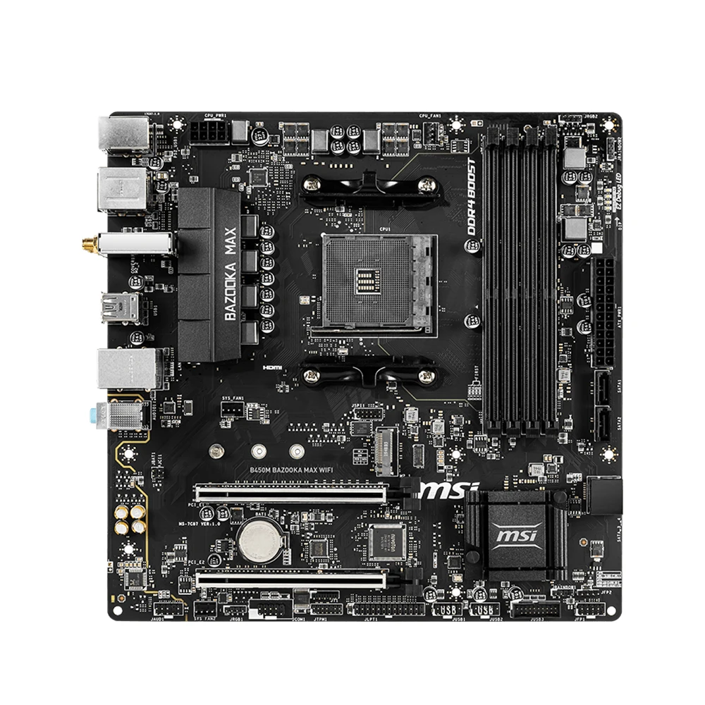 Imagem -03 - Placa-mãe Wi-fi Max Bazooka Suporte 5800x3d 5700x 5600g 3600 Cpu Ddr4 2667mhz 128gb Hdmi Nvme M.2 M-atx Am4 Mainboard