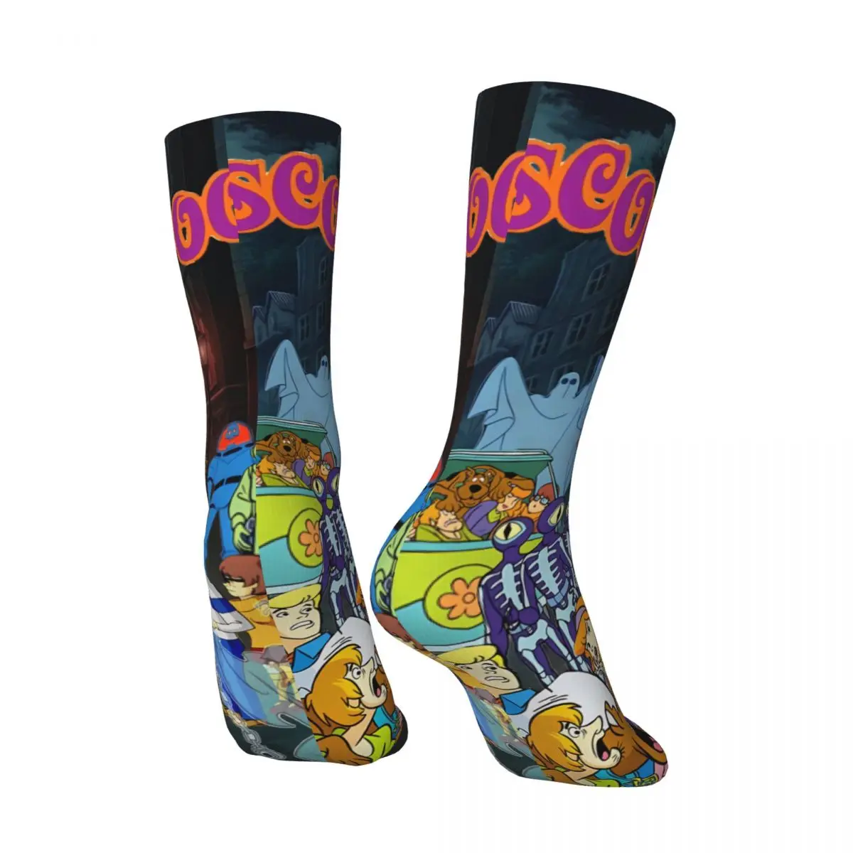 Cartoon Pattern Anime Meias, Kawaii, Viagem, Cão