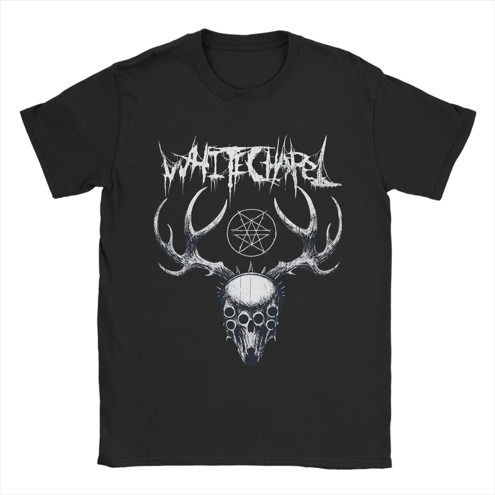 

Футболка Whitechapel для мужчин, забавная футболка из 100% хлопка, футболки с круглым вырезом, одежда с короткими рукавами, вечерние
