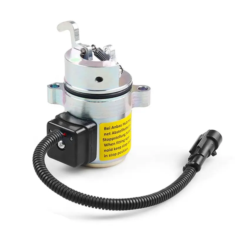 Prominent 04272956 12V Fuel Shut Off Solenoid 6686715 For BOBCAT Shut Off Solenoid A220 A300 S250 T200 Deutz Dsl Skid Steer