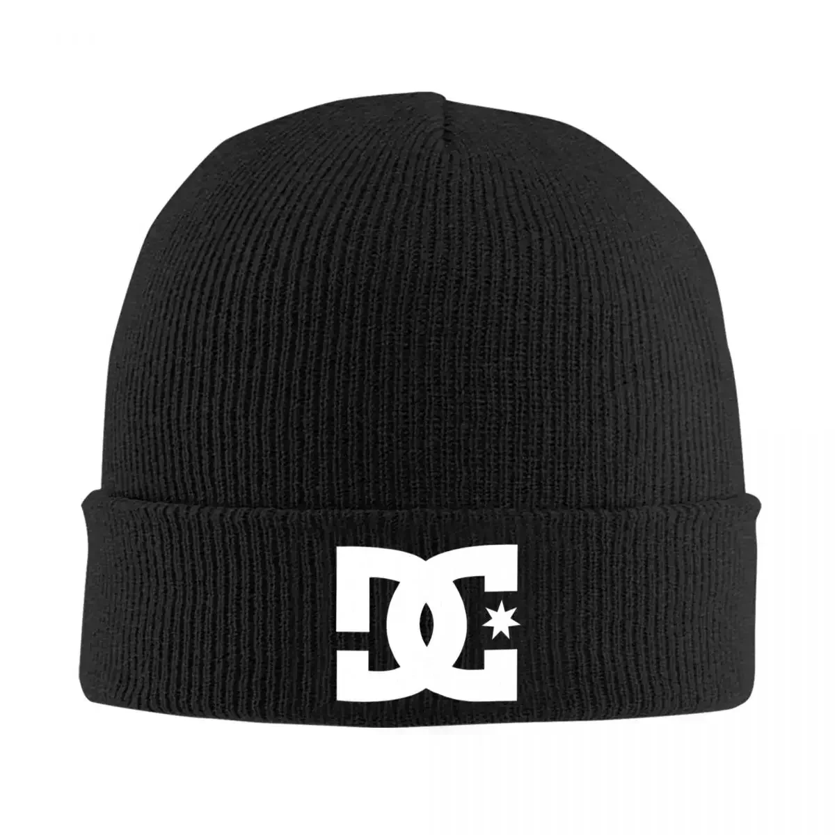 DC Shoe Co Warm Knitted Cap Fashion Bonnet Hat Autumn Winter Outdoor Beanies Hats Unisex Adult Pullover Cap