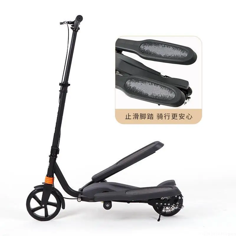 Non-electric Adult Scooter Adult Scooter Double Winged Two Wheel Double  Scooter Female Child Two Wheel