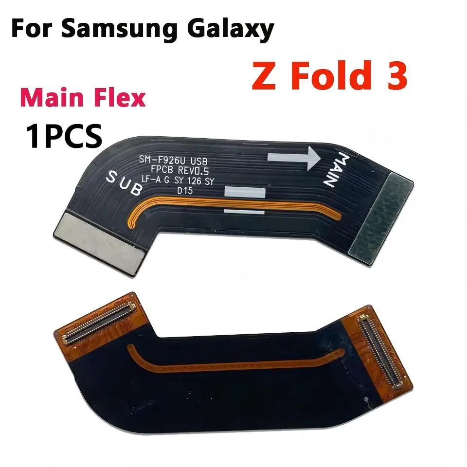 New Main Board LCD Connector Rotary Shaft Flex Cables For Samsung Z Fold 2 3 4 5 F916 F936 F946 F900 Spin Axis Flex Hinge Cables