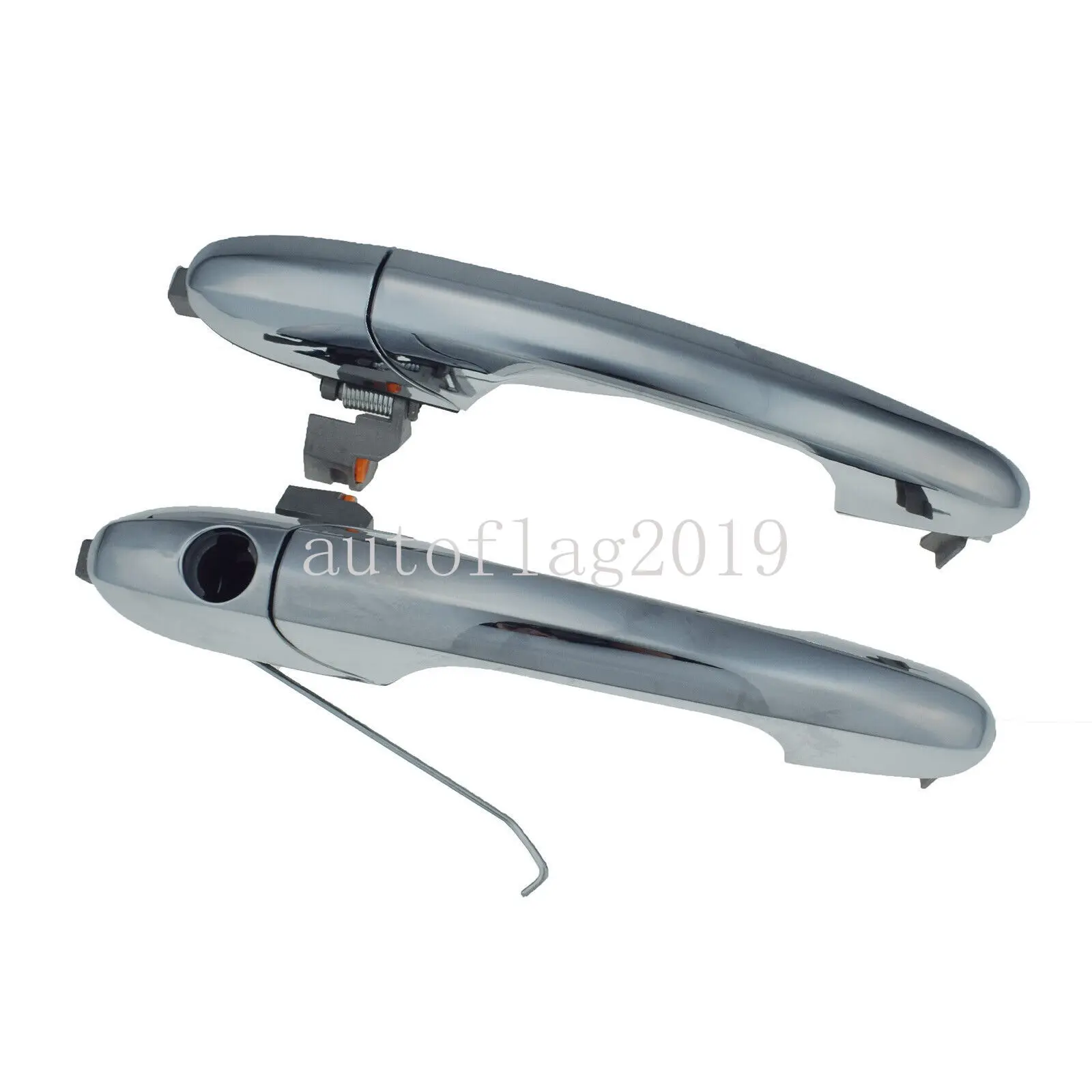 

2 Pack Chrome Door Outside Handles Front Left and Right Suitable for Fiat 500 2012 - 2017-