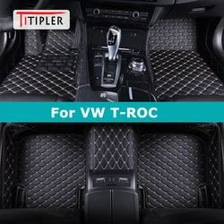 TITIPLER Custom Car Floor Mats For VW TROC T-ROC Auto Carpets Foot Coche Accessorie