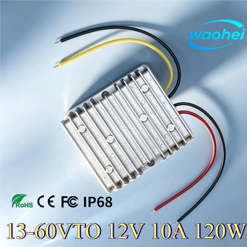 Image of 24V 36V 48V 60V 72V zu 12V 5A 10A 20A DC Abwärtswandler Regler Spannungsregler Boot Stromversorgung 60V-12V Buck Auto LKW CE