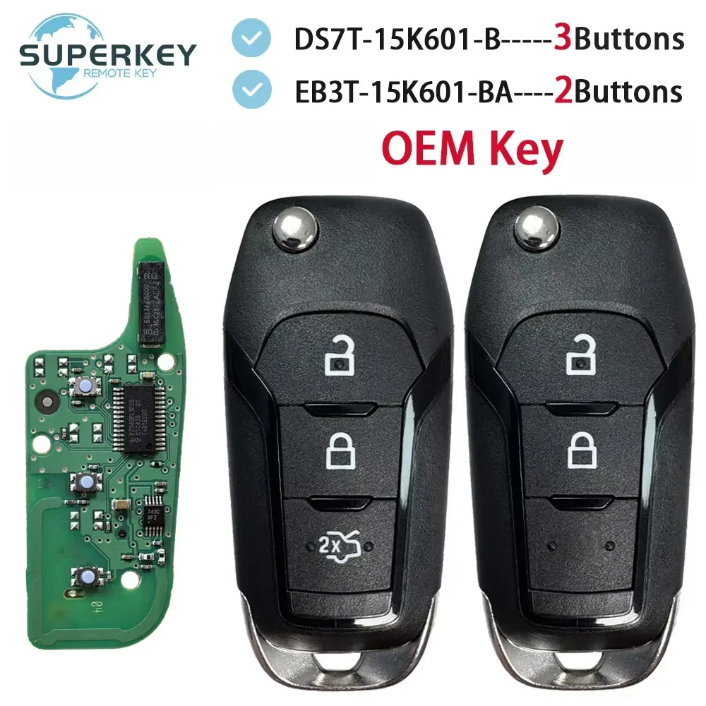 

Original For Ford F150 Ranger KA+ Mondeo V Galaxy Everest Remote Car Key Flip Fob ID49 PCF7945P H1BT-15K601-BA EB3T-15K601-BA