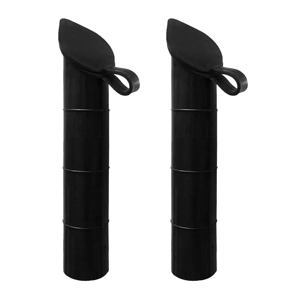 2 Pieces 48mm Boat Yacht Fishing Rod Holder Pole Rack & Cap Cover Replacement Accessories