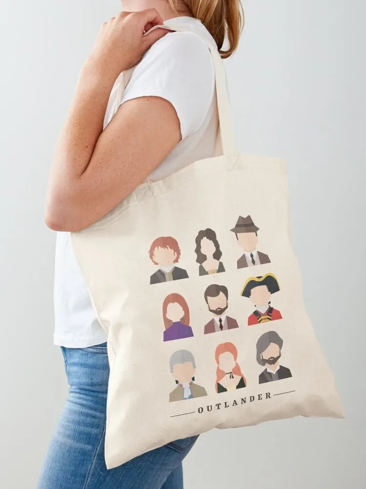 Outlander Characters Icons Illustration 2 Tote Bag reusable shopping bags Candy bags Tote Bag