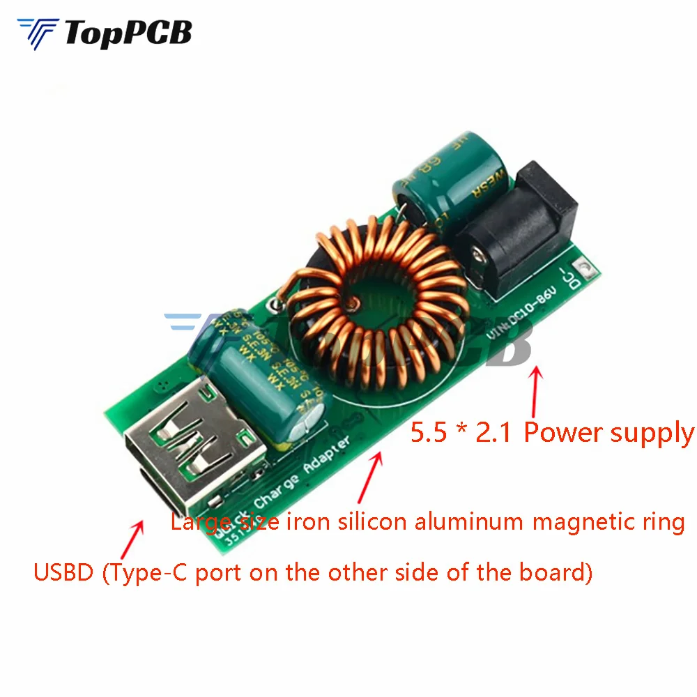 QC4.0 QC3.0 Type-C USB DC12-28V 4.5A 30W Step Down Mobile Phone Quick Charger Module For Huawei SCP/FCP Apple PD Qualcomm