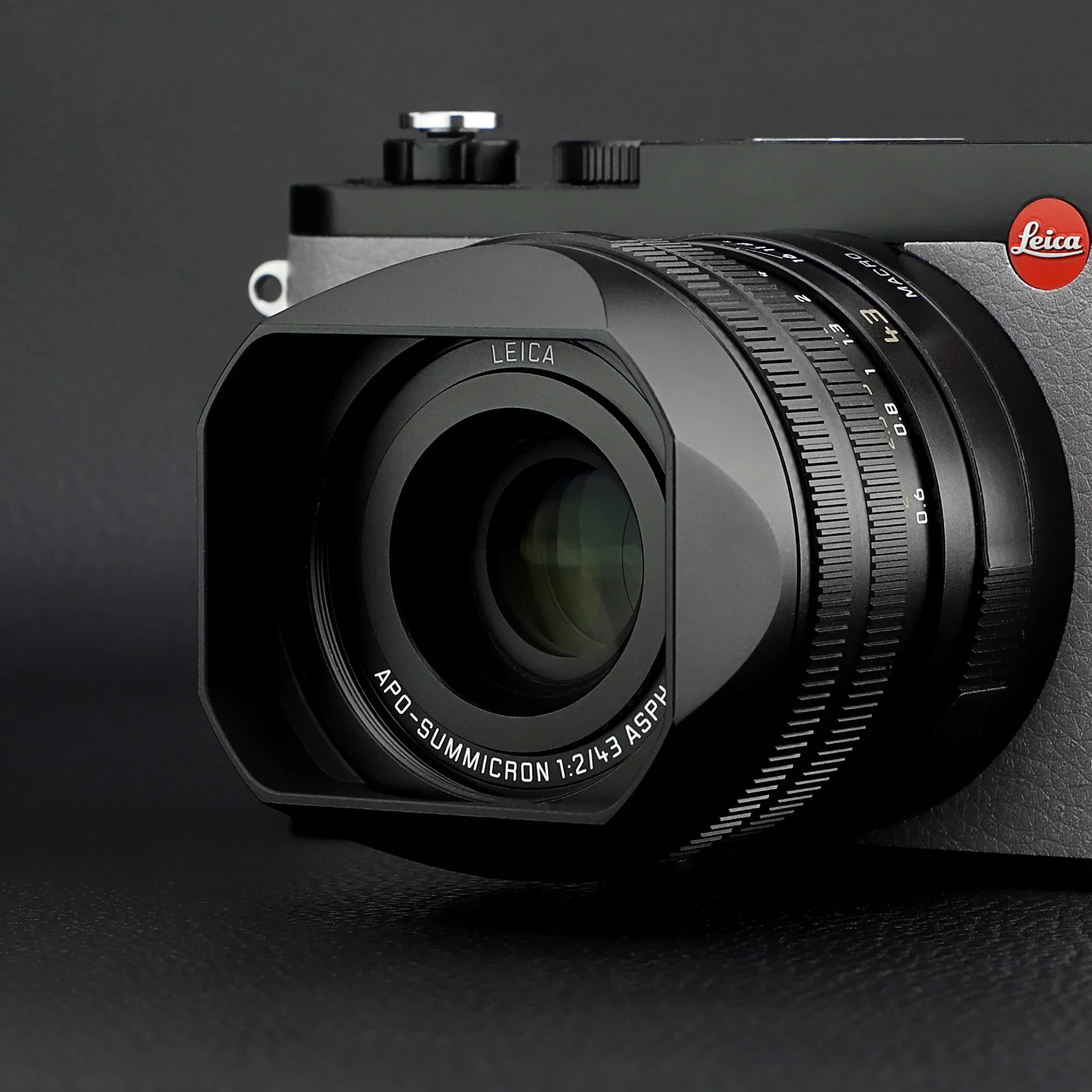 Metalowa kwadratowa osłona obiektywu Haoge LH-LQ343B kompatybilna z aparatem Leica Q3-43 Q3