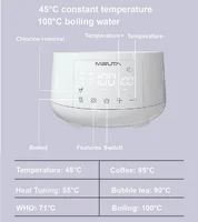 Bouilloire électrique 1,2 L, bouilloire à température contrôlée pour la maison, théière en verre pour le bureau, maintien au chaud automatique, multifonction, 600W 2