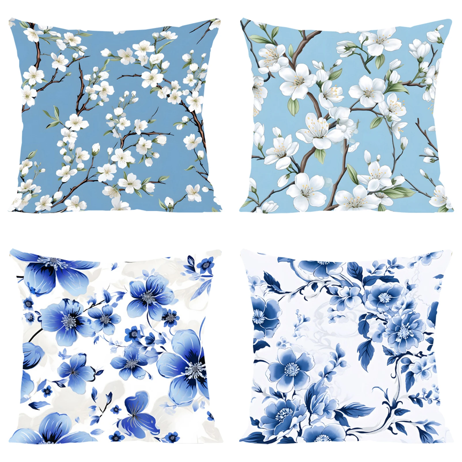 

Decorative Pillowcase 40x40 Japanese Flowering Cherry Cushion Cover 50x50 Pillowcases for Pillows 45x45 Cushions Covers Pillow