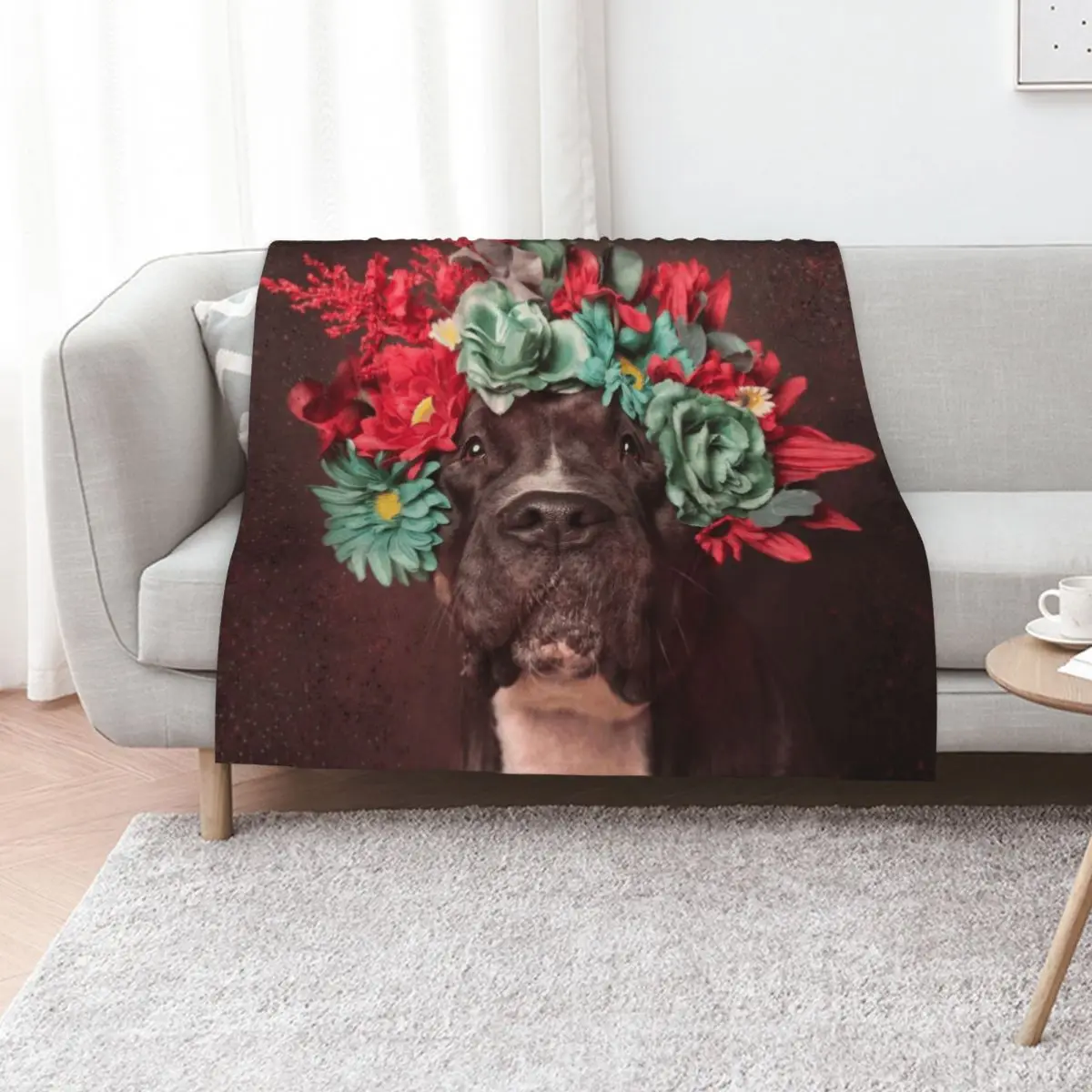 Flower Power, Molly Throw Blanket Fashion Sofas Soft Big heavy to sleep Decorative Sofas Retros Blankets