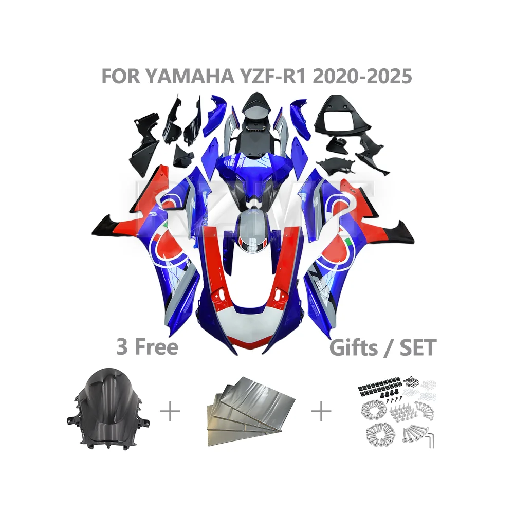 

Для YAMAHA YZF R1 2020-2025 YZF-R1 индивидуальный пластиковый обтекатель мотоцикла, индивидуальный набор деталей кузова из АБС-пластика Y1021-104a