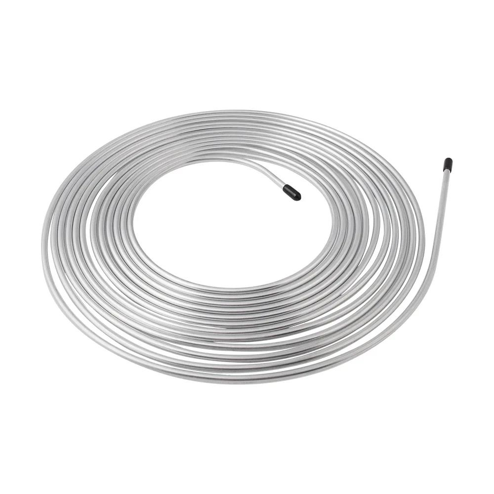 25' 3/16  Galvanized iron Brake Line Replacement Tubing Coil and Fitting Kit, Inverted Flare