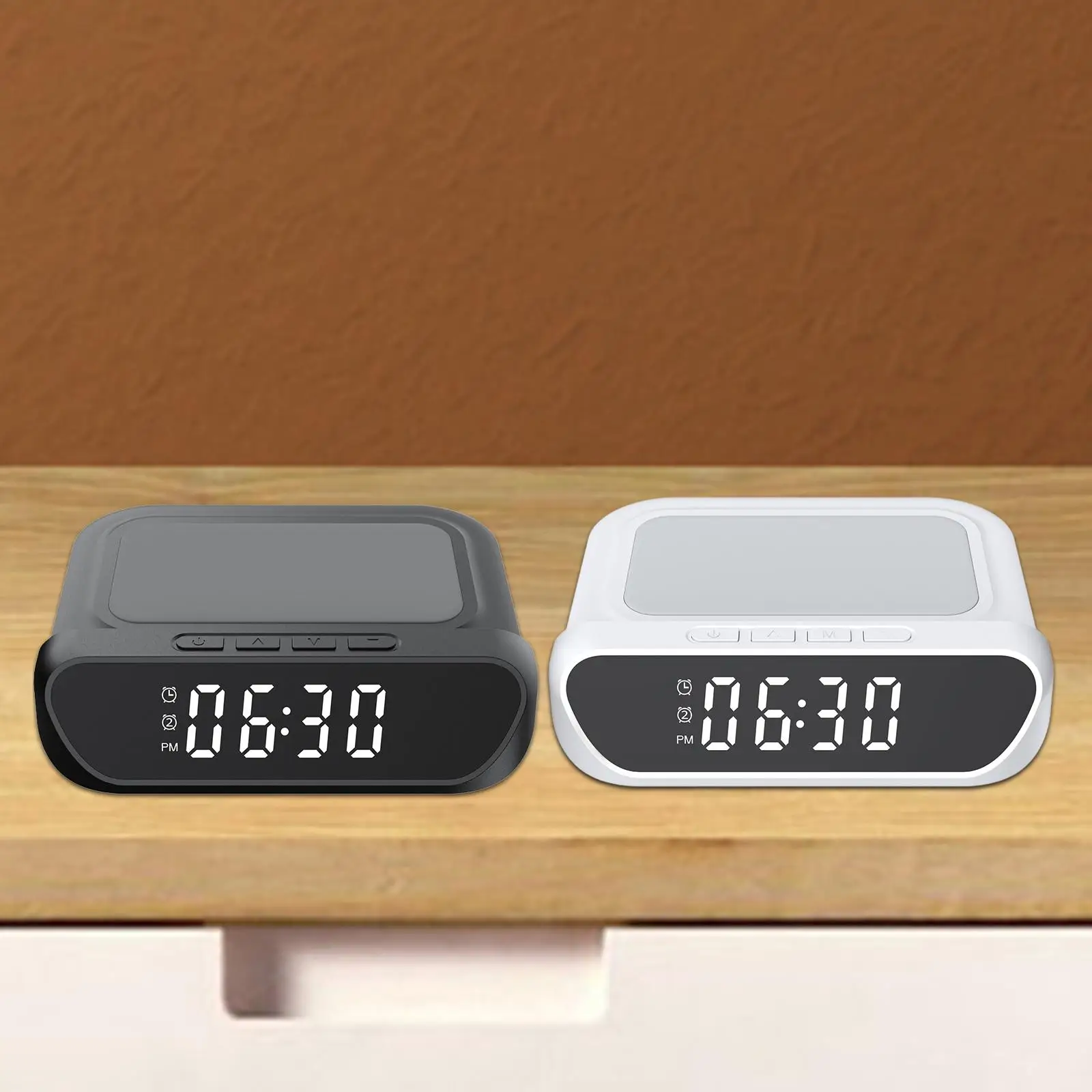 Alarm Clock Decoration 1M Cable Gifts Type C Interface 5V/3A 9V/2A Desk Clock for Shelf Bedside Tables Desk Farmhouse Bedroom