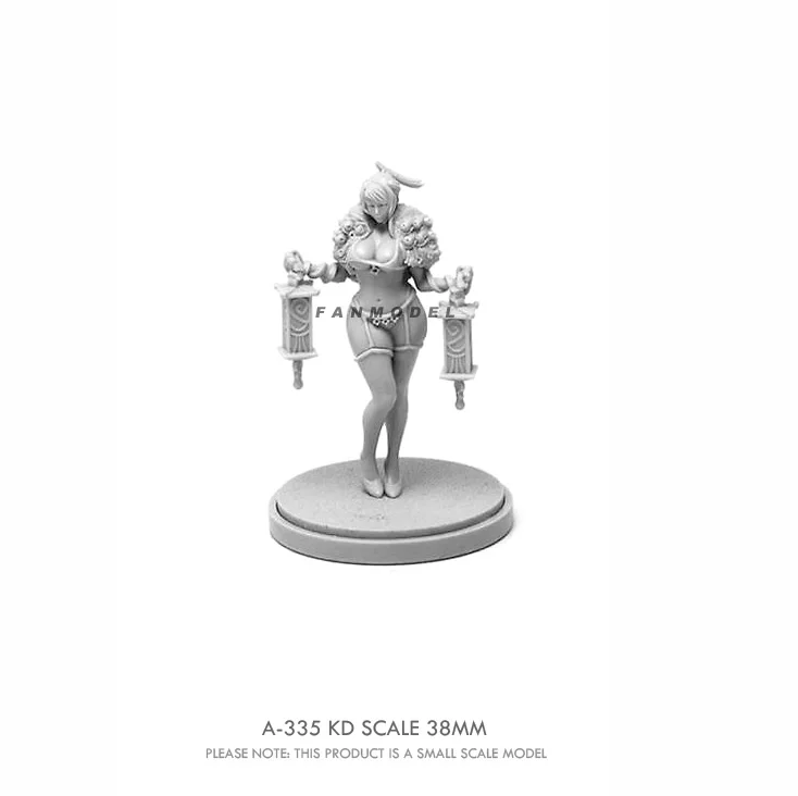 

38mm Beauty Unpainted Resin Model DIY Toy Garage kit Model Kits Figure Colorless And Unassembled Miniatures A-335