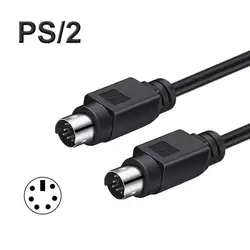 PS/2 PS2 Extension Cord Pure Copper Mouse Keyboard Extension Cable Head Round Male to Male to Female 6 Pin MD6 Pin Extender