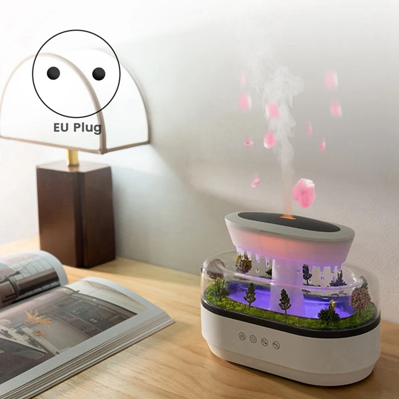 Landscape Aromatherapy Machine With Humidifier And LED Atmosphere Light For Home Bedroom European Regulations