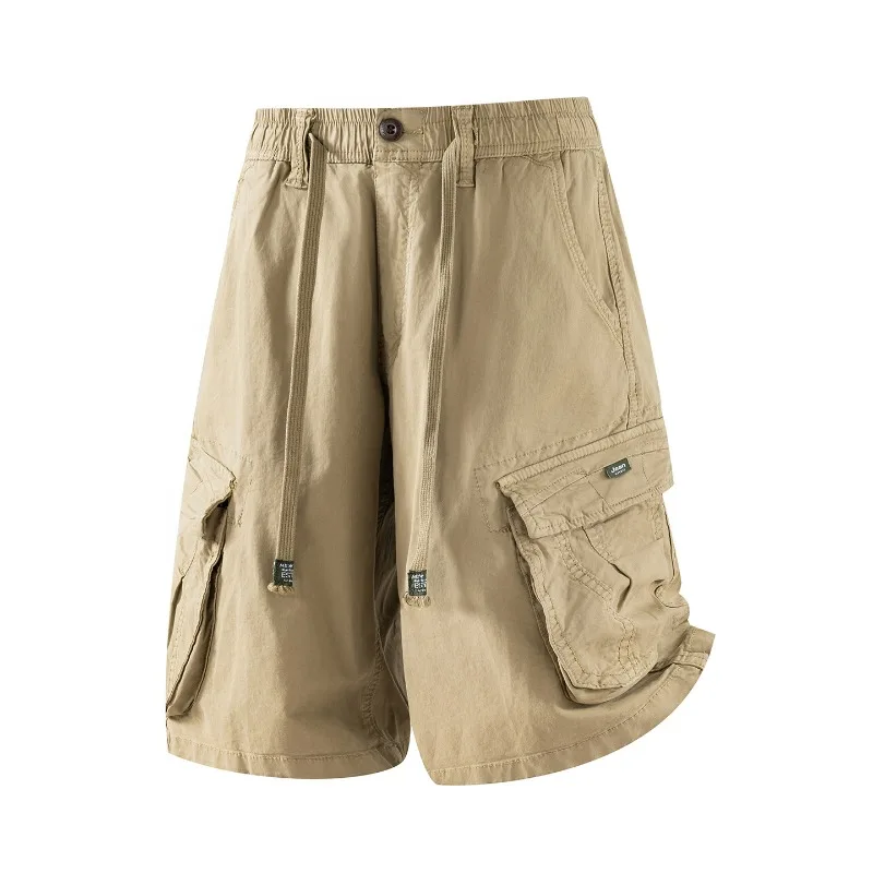 Man Cargo Shorts Casual Shorts for Outdoor Work Hiking Travel Durable Comfortable Multi Pocket Lightweight Fit Summer Sport Pant
