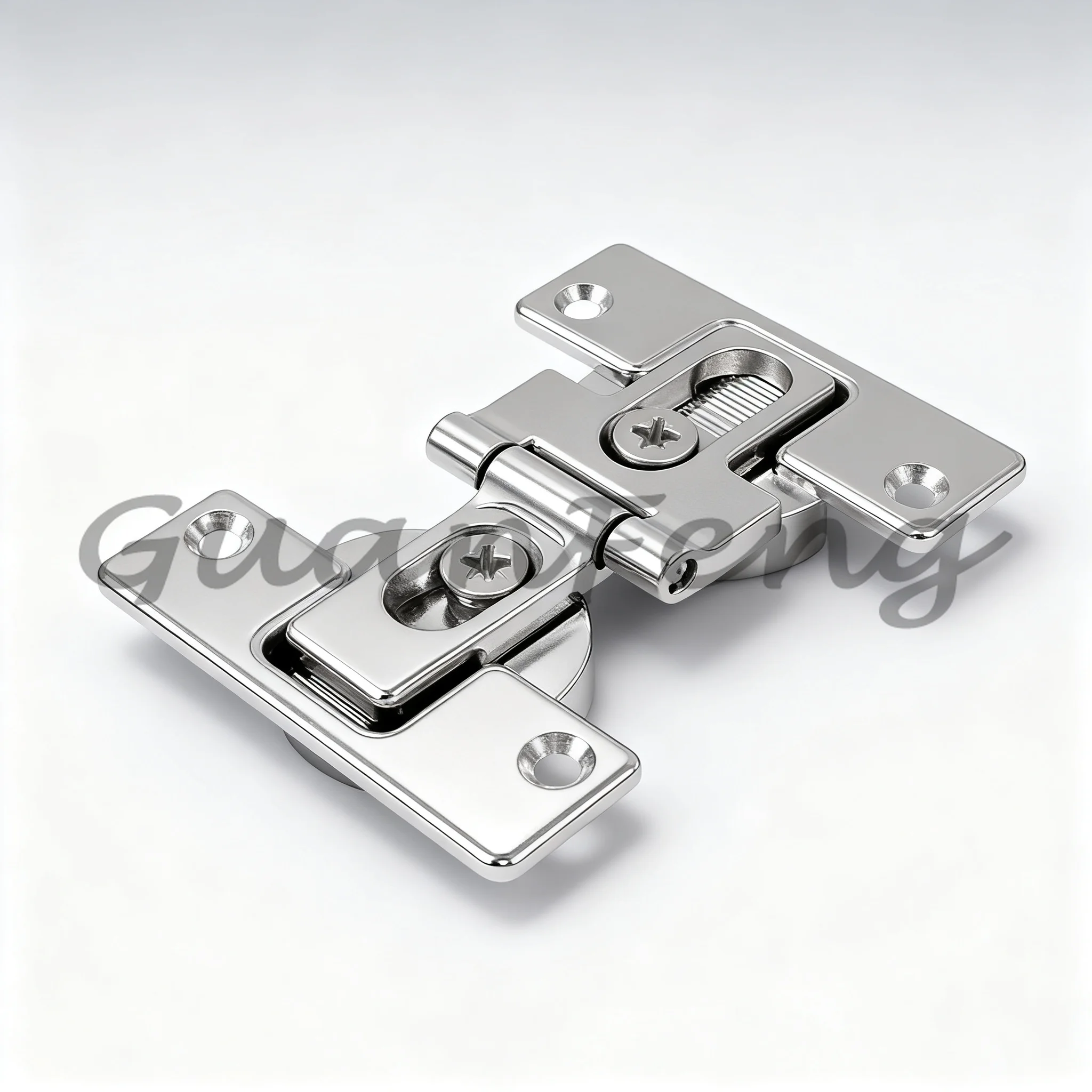 2PCS Zinc Alloy 180 Degree Concealed Bifold Wardrobe Door Hinge Swing Hidden Furniture Cabinet Hardware