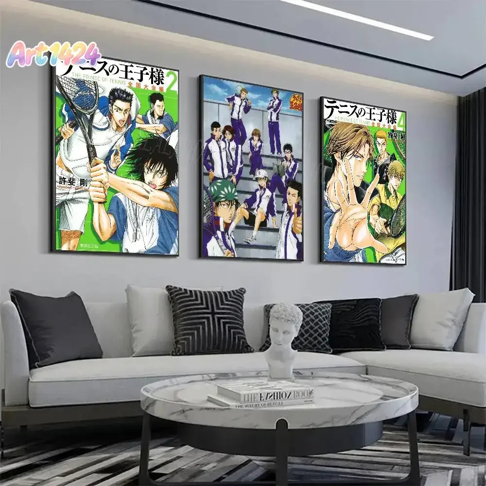 The P-Prince Of T-Tennis Manga Posters Living Room Bar Cafe Quality Canvas Vintage Style Comics Painting Art Home Wall Decor