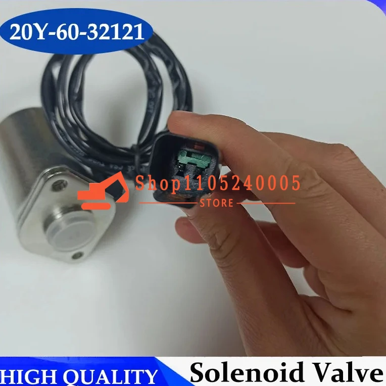 20Y-60-32120 Solenoid Valve 20Y-60-32121 20Y6032121 for PC200-7 PC220-7 PC300-7 PC400-7 PC130-7 Excavator Solenoid
