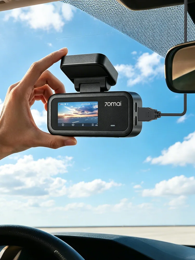 70mai Dashcam A210 Front- und Rückkamera 1080P Full HD HDR Super-Nachtsicht Eingebautes GPS Tracking Aufzeichnung Superkondensator 24-Stunden-Parküberwachung 210s Notfallvideo-Speicherung Auto-DVR
