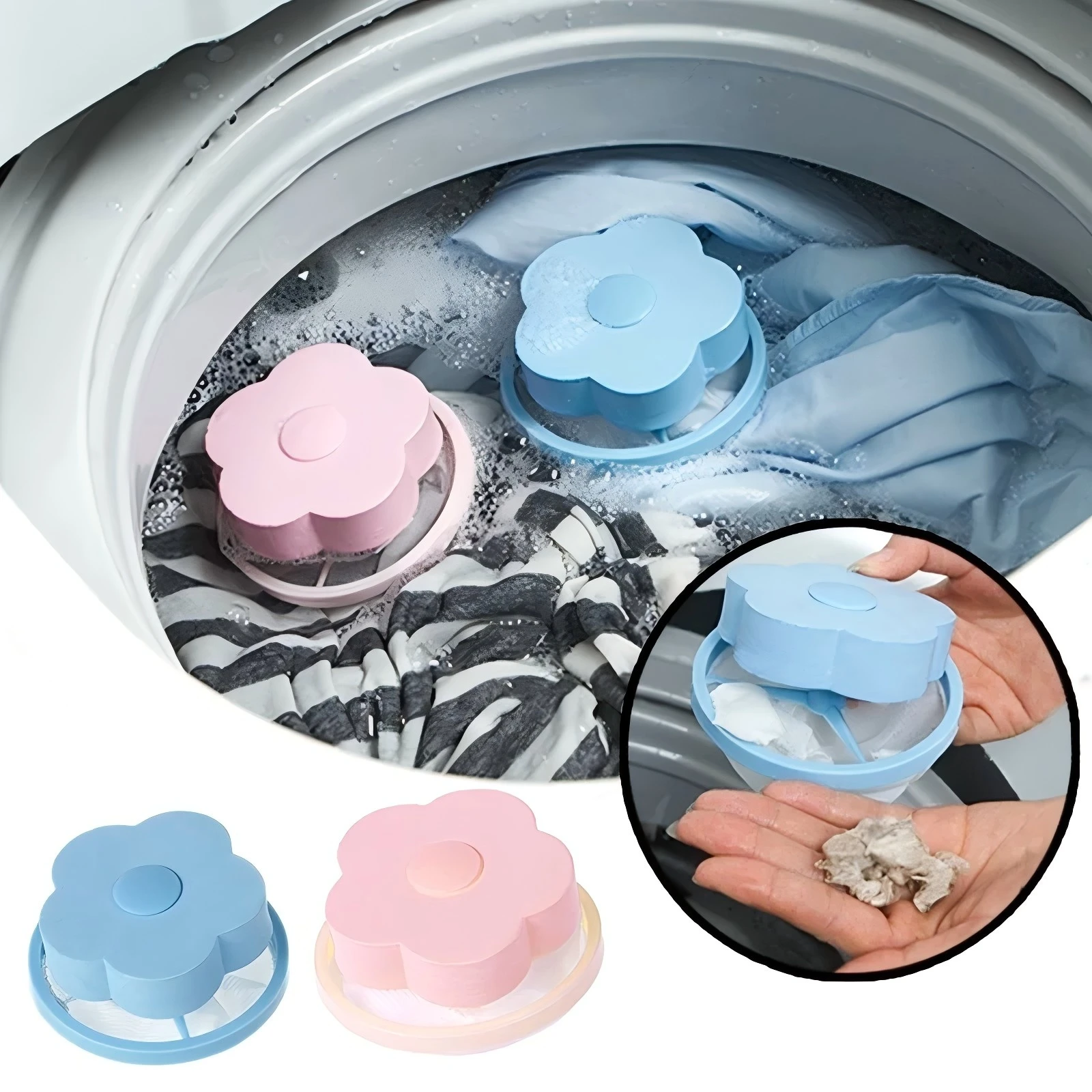 

Mesh Filter Bag Floating Washing Machine Wool Filtration Hair Removal Device House Cleaning Laundry Ball