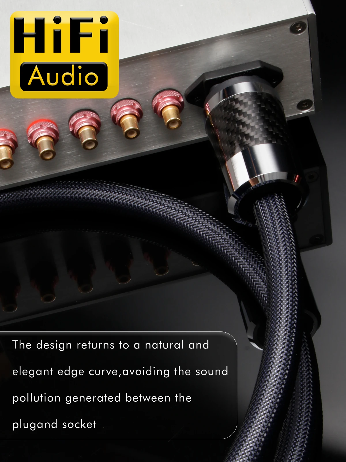 Preffair Audiophile AU/EU/US Stromkabel Hifi OCC Kupfer Strom-Audio-Anschluss AC-Stromversorgung Verlängerungskabel – Detail 4